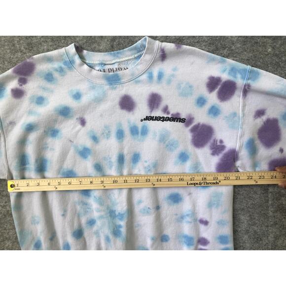 Ariana Grande Sweater Womens Large Sweetener Tour Tie Dye Crewneck Concert 2019 - Picture 6 of 8